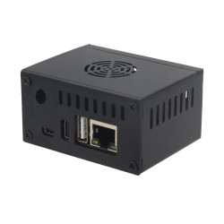 Geekworm N502  Orange Pi Zero 3 Metal Case with Fan Heatsink  External Antenna